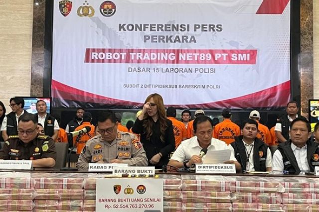Bareskrim Polri Sita Uang Rp 52,5 Miliar dari Kasus Investasi Bodong NET89