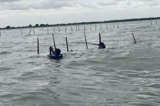 Ditpolairud Polda Metro Jaya Bongkar Pagar Laut di Perairan Tangerang